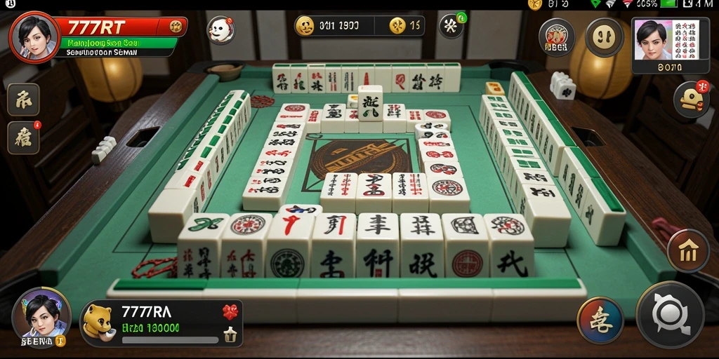 Screenshot gameplay Mahjong 777RT yang seru dan menantang.