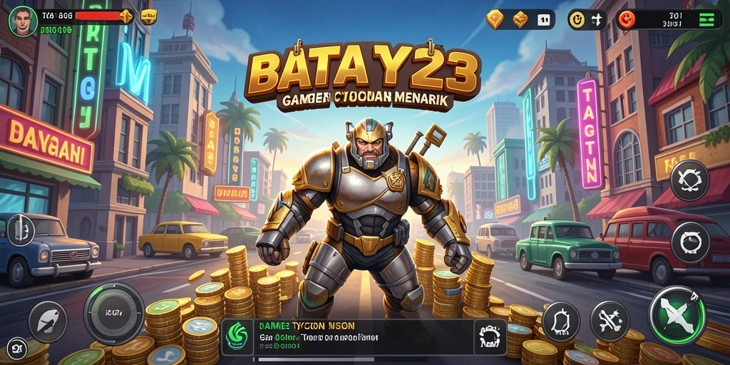 Gameplay mendebarkan di BATA123 dengan elemen manajemen bisnis.