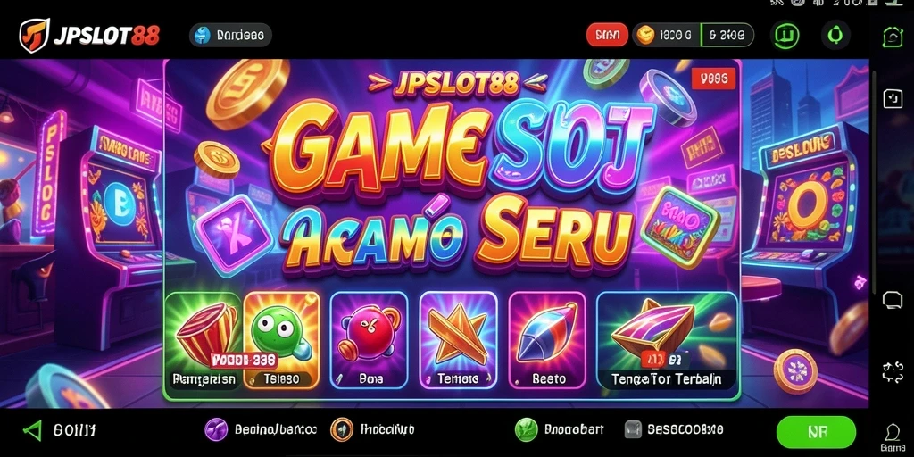 Tampilan gameplay menarik dari JPSLOT88 dengan efek visual yang memukau.