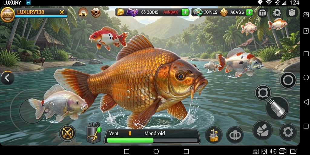Tangkapan ikan menakjubkan dalam gameplay LUXURY138.