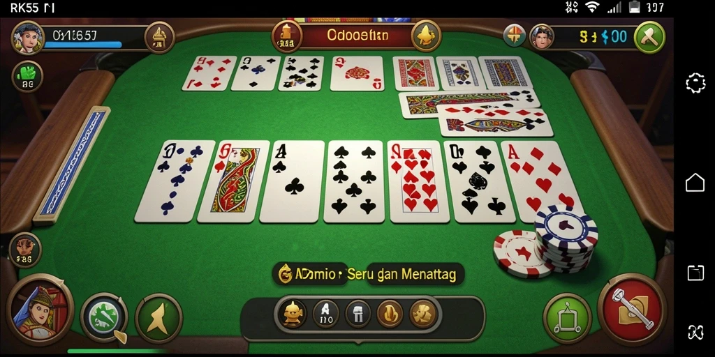 Tampilan menarik dari screenshot gameplay RK55 yang mendebarkan.