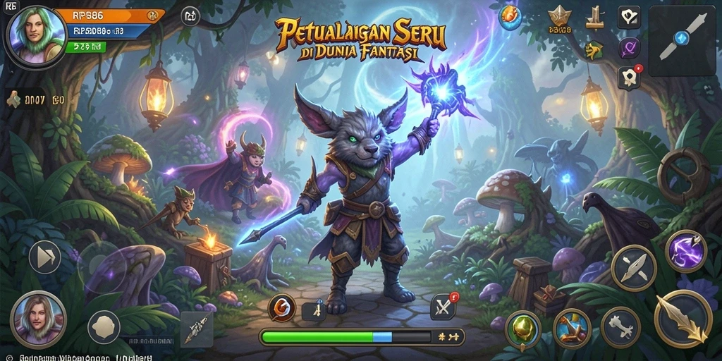 Screenshot permainan RP886 yang menarik dengan aksi petualangan mendebarkan.